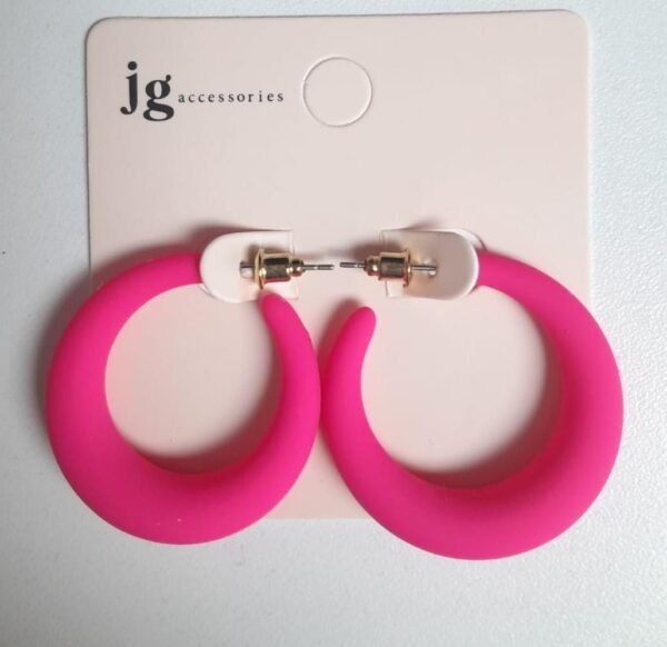 Smooth Colored Hoop Earring