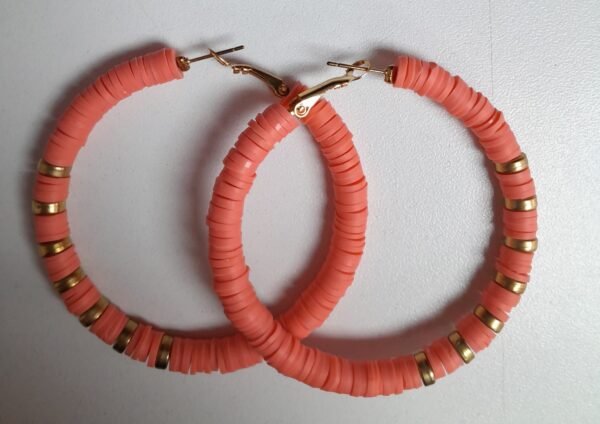 Fashionable Boho Polymer Hoop Earring