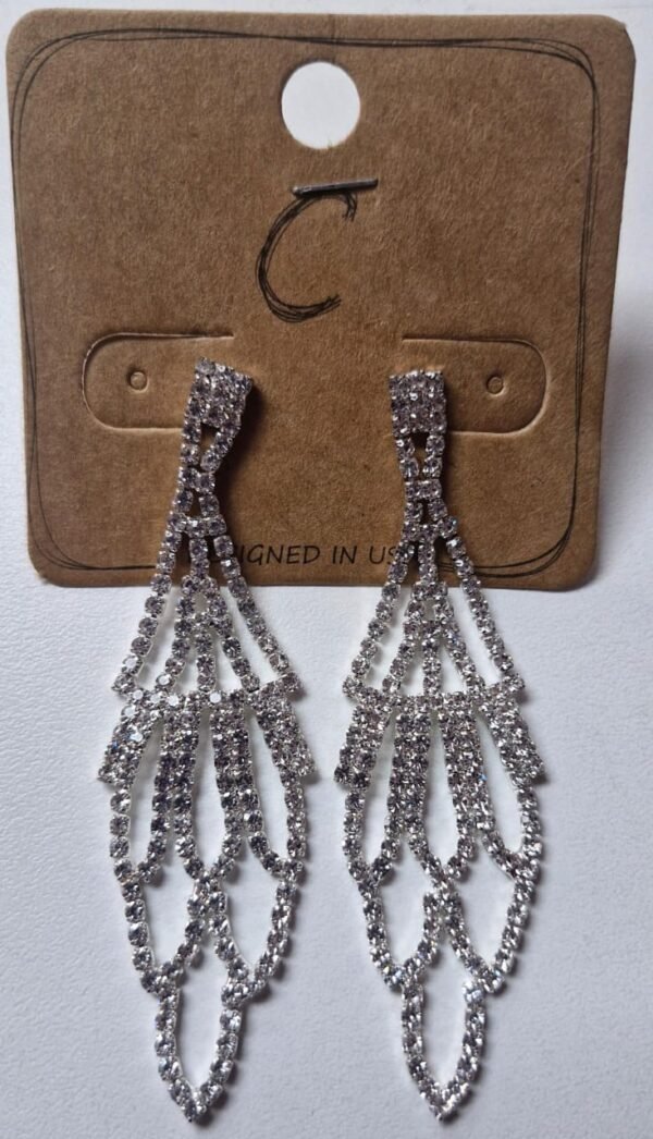 Elegant Princess Cut Studded Earrings