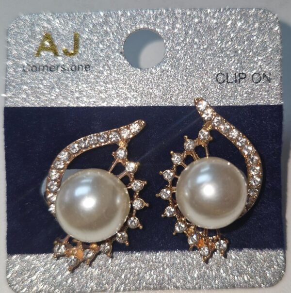 Decorative Pearl Clip On Earring