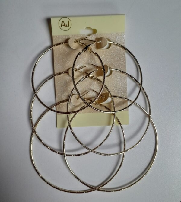 Fashionable Gold Hoop Earrings