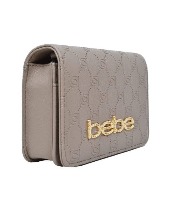 Bebe Los Angeles Celia Monogram Flap Cross Body Bag
