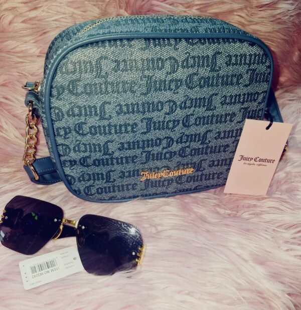 Juicy Couture Status Denim Cross Body Bag