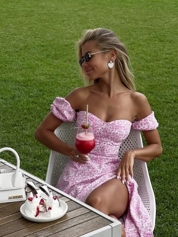Women's Summer Off-Shoulder Floral Milkmaid Dress