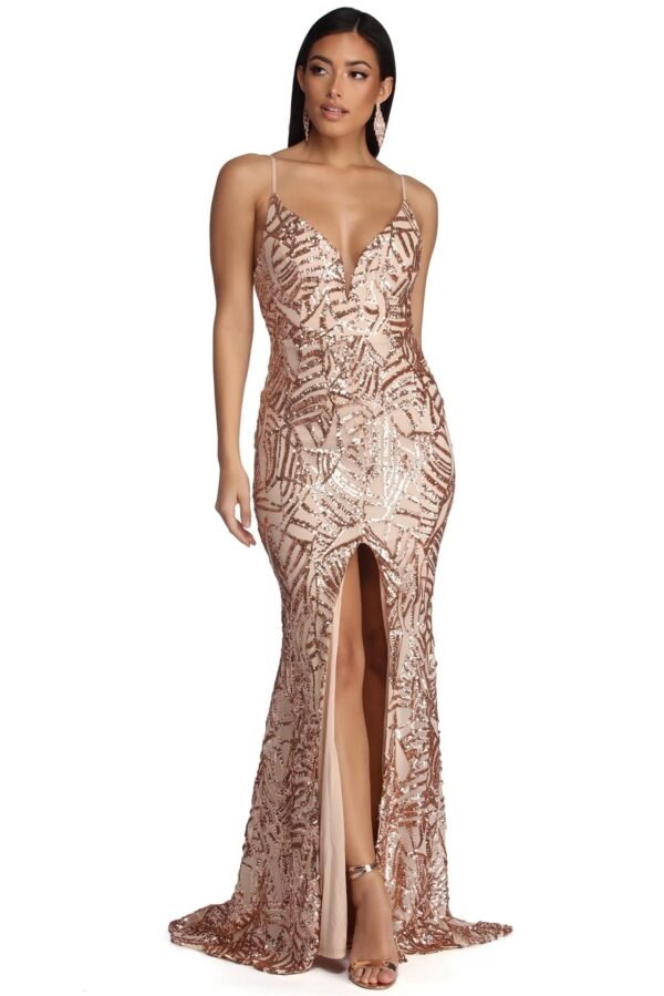 Women Sequin Summer Geometric Sequin Suspender Evening Dress