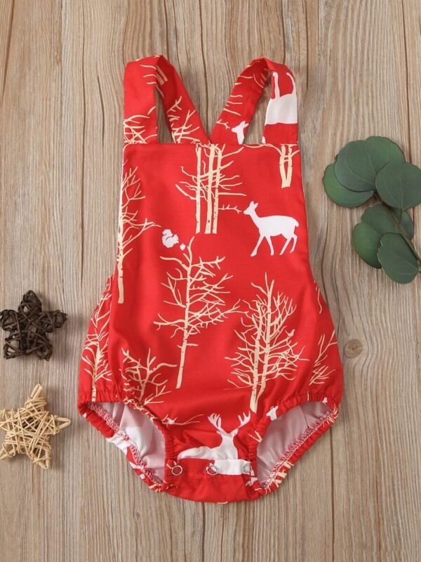 Toddlers Christmas Print Deer Jumper