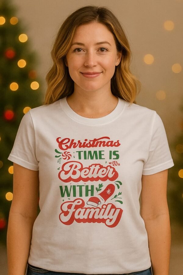 Christmas Time Is Better With Family Christmas T Shirt