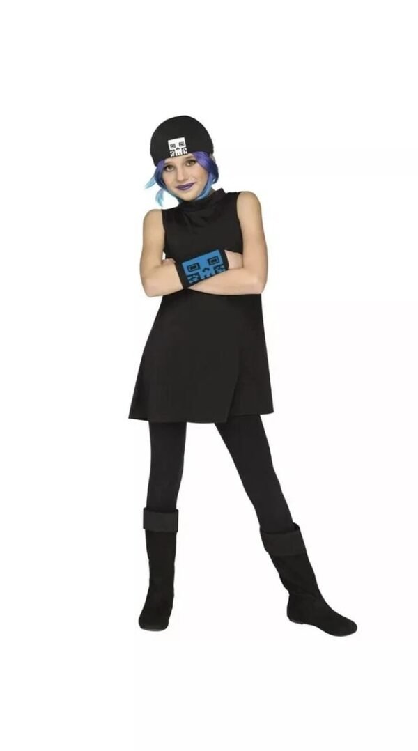 Emoji Movie Jailbreak Girl 4PC Kids Halloween Costume