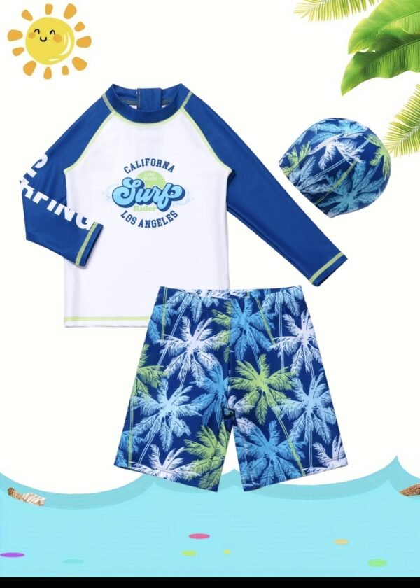California Long Beach Riders Los Angeles 3 Pc Boys Rashguard