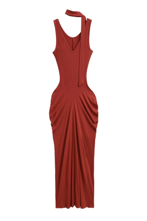 Sexy Slight Stretch V Dress