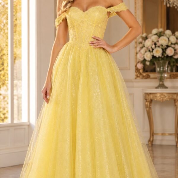 Beaded Sweetheart Corset Ballgown