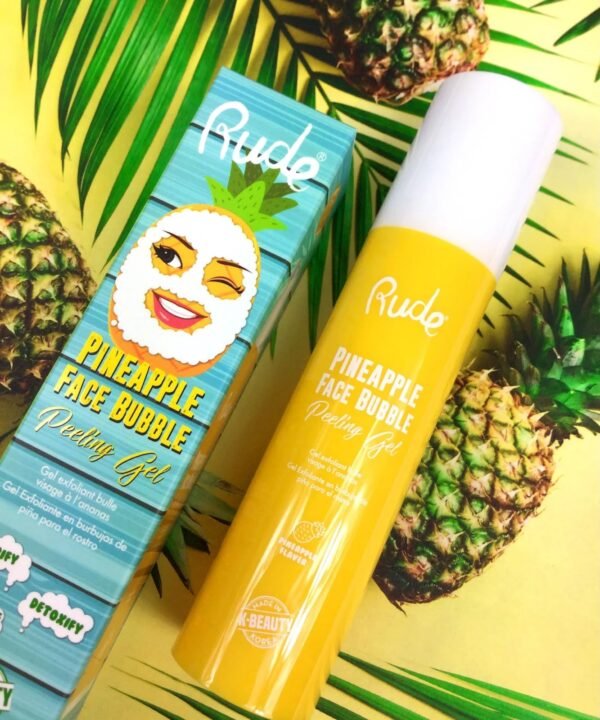 rude pineapple face bubble peeling gel mask