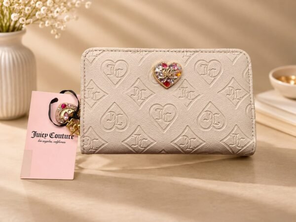 Juicy Couture Ivory Embossed Wallet