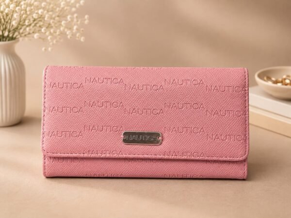 Nautica Pink Embossed Wallet