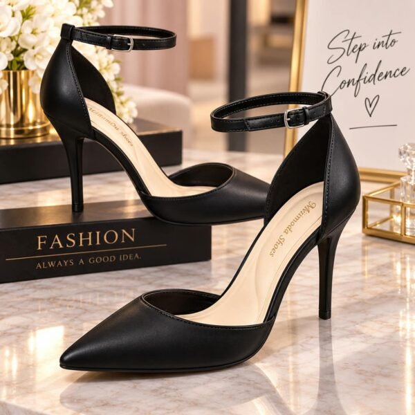 Pointed-Toe Stiletto High Heels