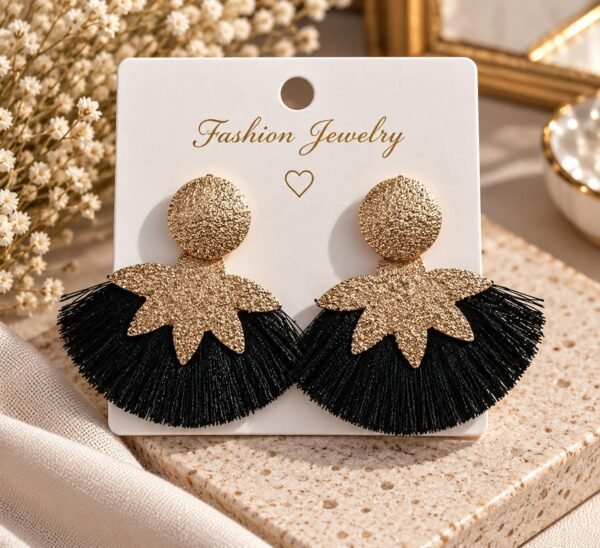 Geometry Tassel Flower Earring